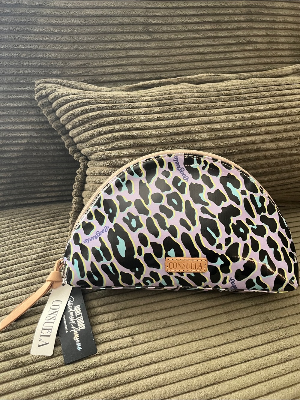 Consuela NWT New Large Domed Cosmetic Bag Dee Dee